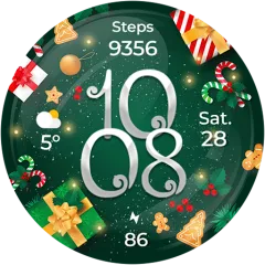 Christmas Globes watch face