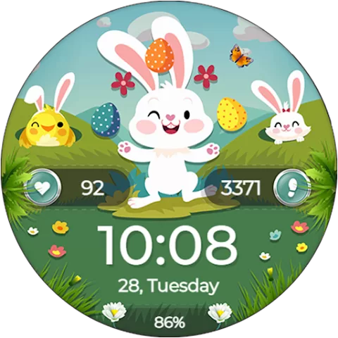 Easter Bunny watch face