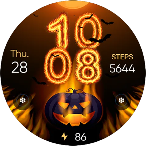 Halloween In Fire watch face
