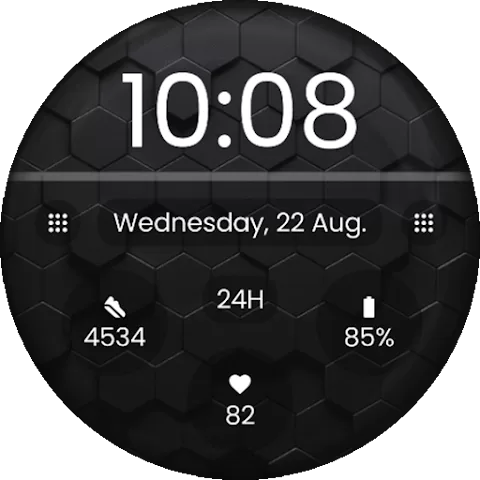 Hexagon watch face