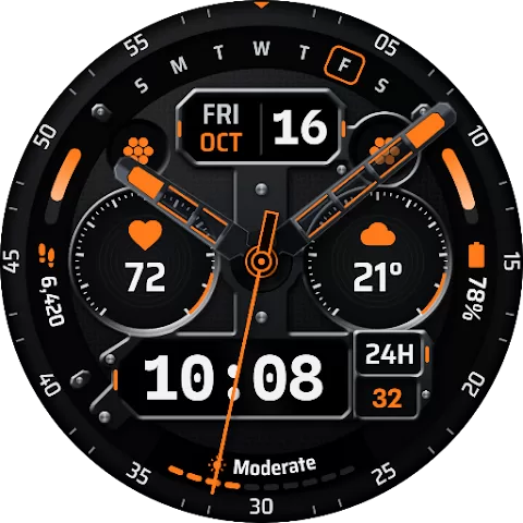 Twindeck watch face