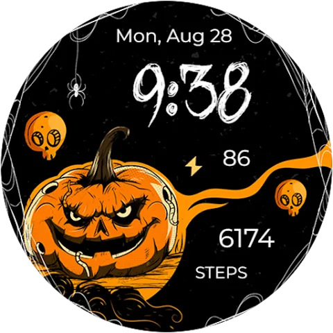 Pumpkin Web watch face