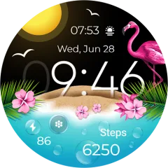 Summer Vacation watch face