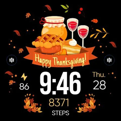 Thanksgiving I watch face