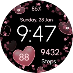 V-Day Elegance watch face