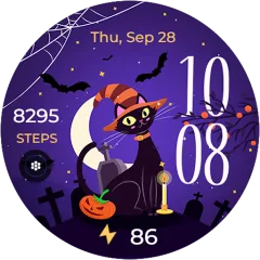 Halloween Cat watch face